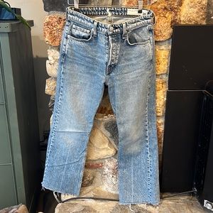 Rag & Bone cropped denim jean, size 26, gently worn